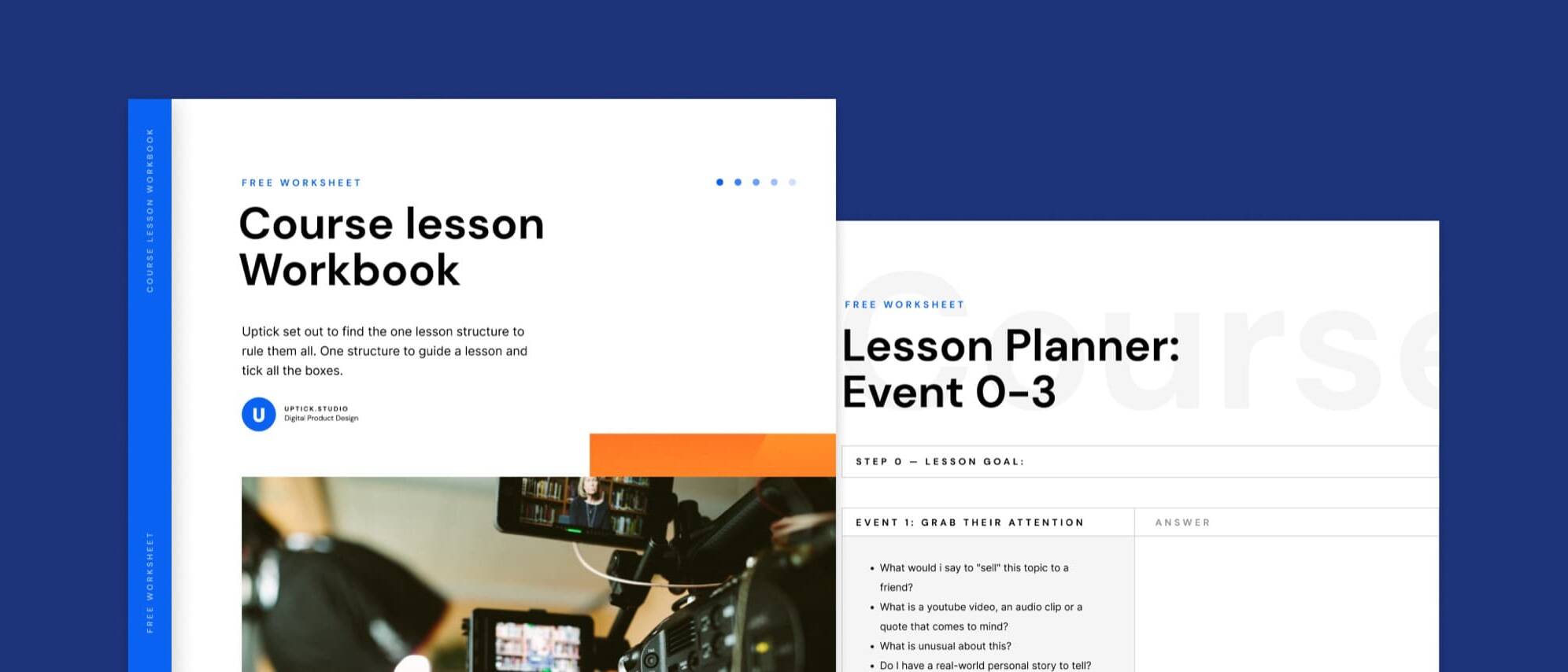 How to create a single course lesson, with examples (+ workbook and PDF template)