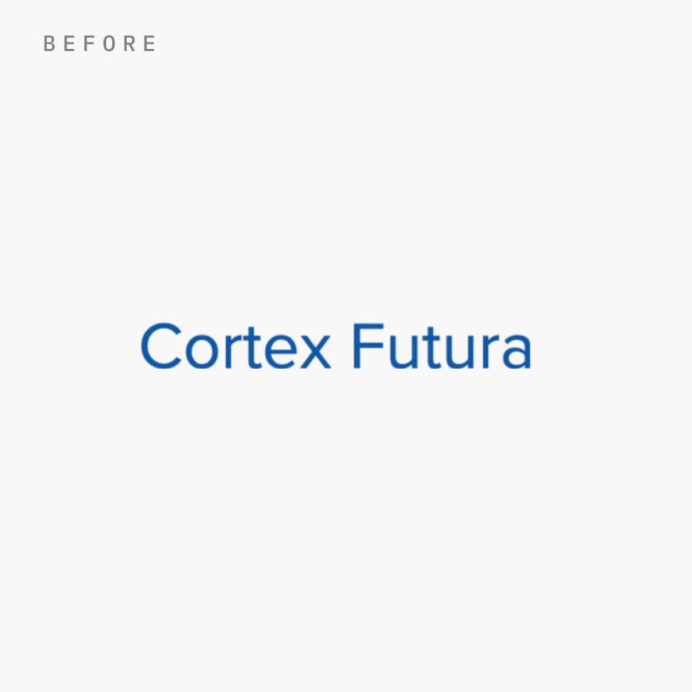 Cortex Futura brand system
